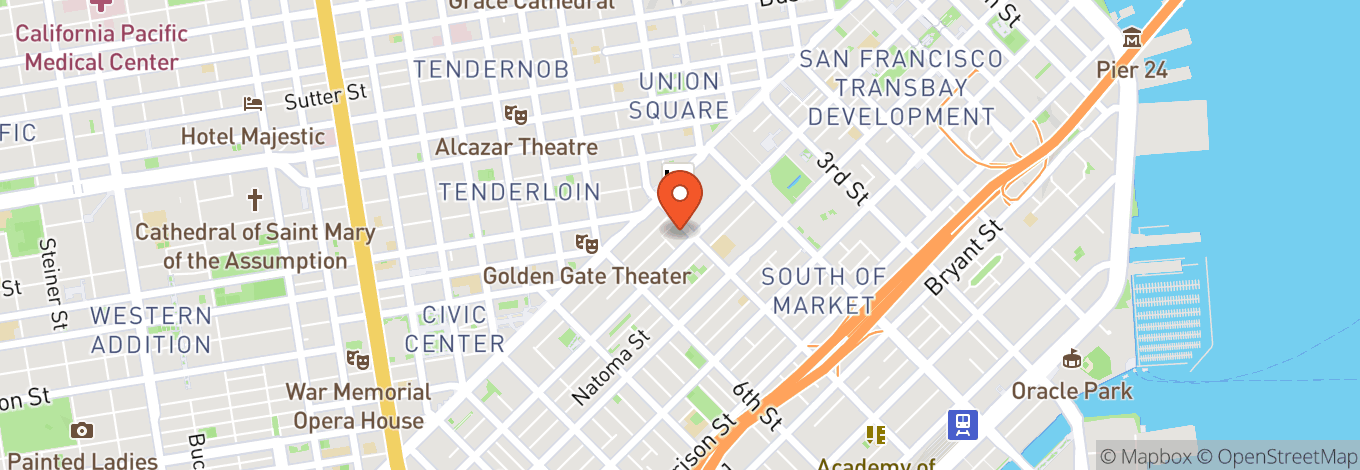 Map of The San Francisco Mint