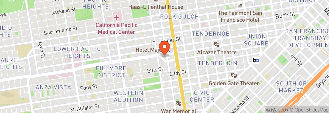 Map of First Unitarian Universalist Society Of San Francisco
