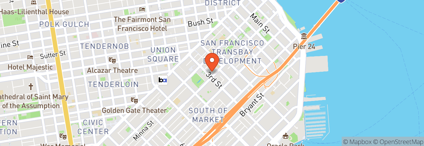 Map of W Hotel San Francisco