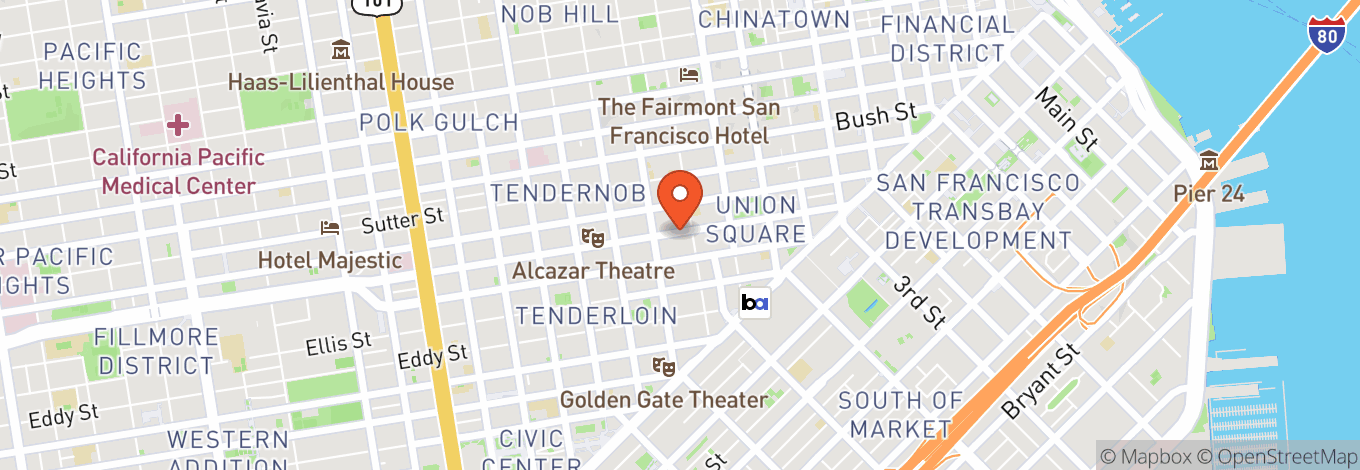 Map of American Conservatory Theatre