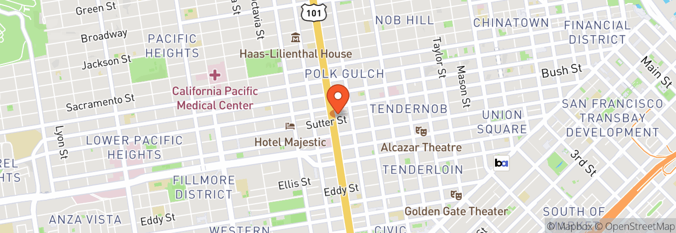 Map of Social Hall SF