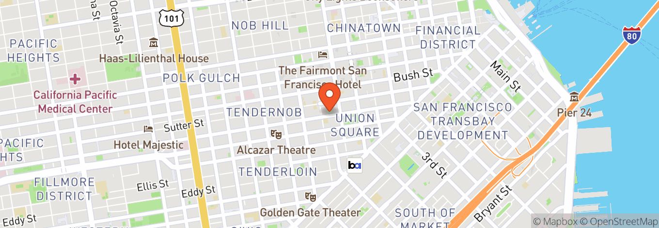 Map of San Francisco Playhouse