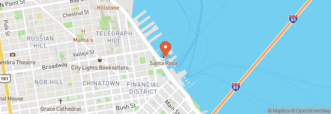 Map of The San Francisco Belle - Pier 3