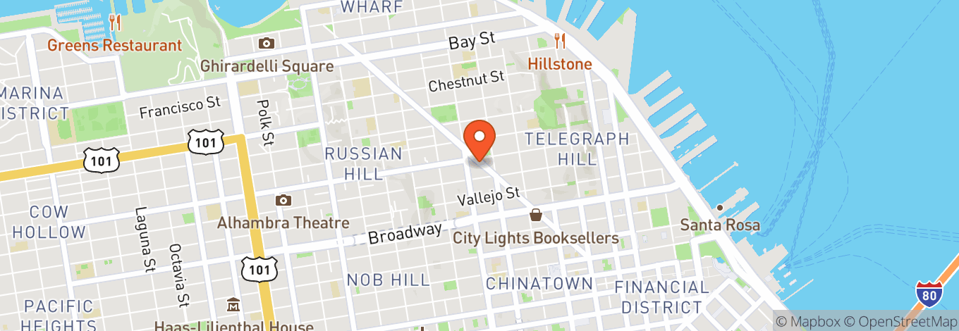 Map of Secret Location / North Beach / San Francisco (Ignore Map)