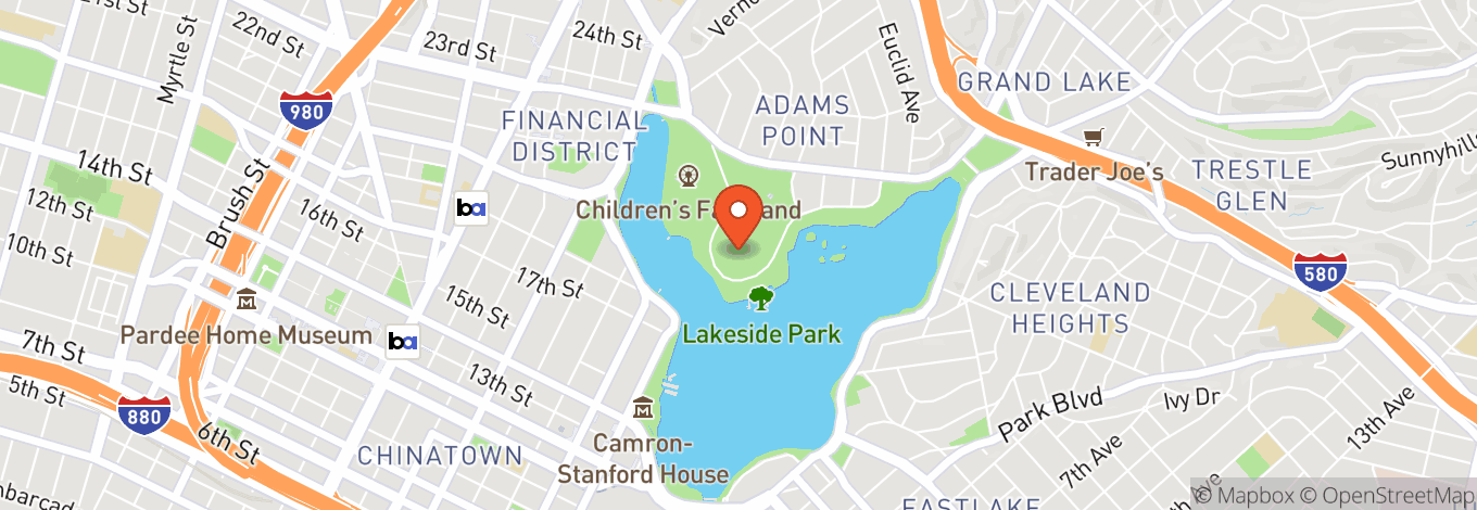 Map of The Gardens at Lake Merritt