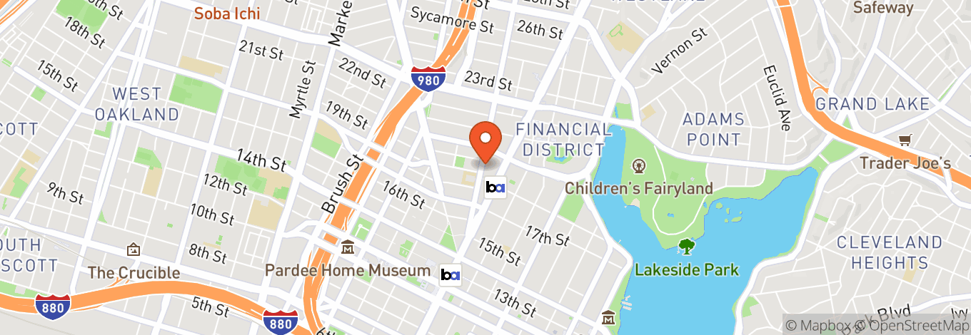 Map of Crybaby Oakland