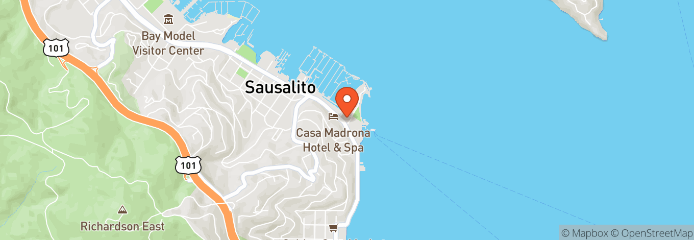 Map of Sausalito Center For The Arts