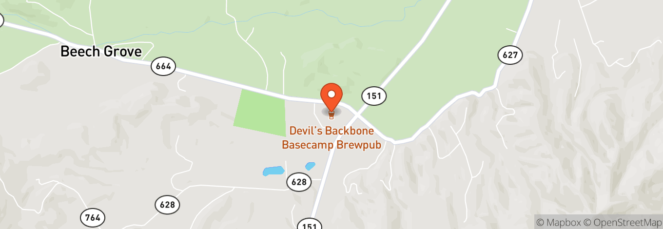 Map of Devils Backbone Basecamp Brewpub