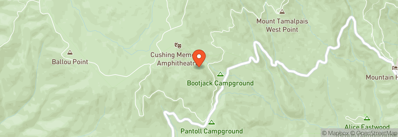 Map of Mountain Theatre ( Cushing Memorial Amphitheater )