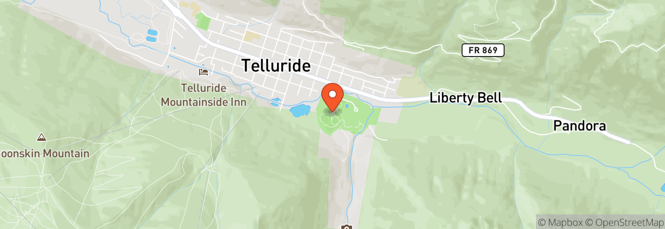 Map of Telluride Town Park