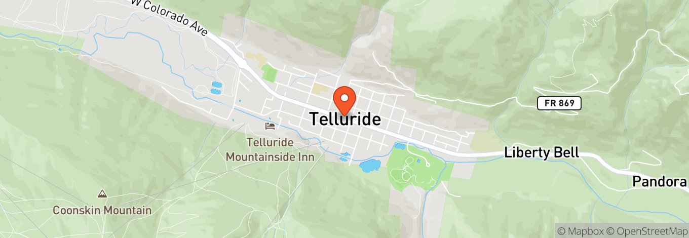 Map of Telluride