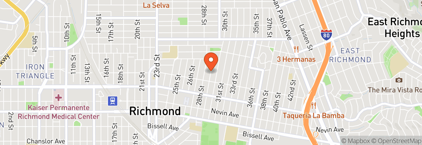 Map of Richmond Civic Center