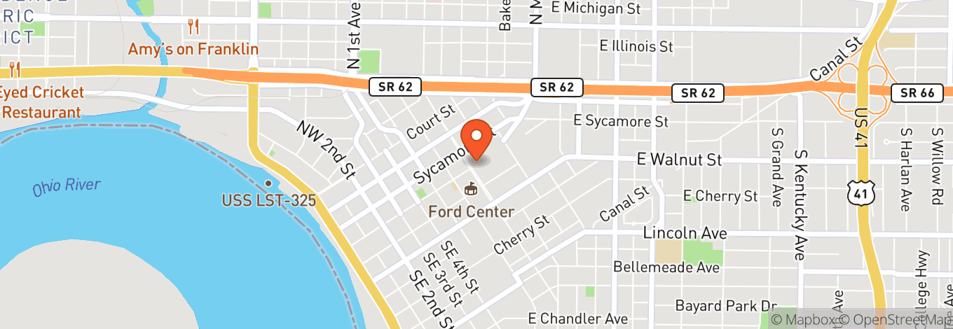 Map of Ford Center