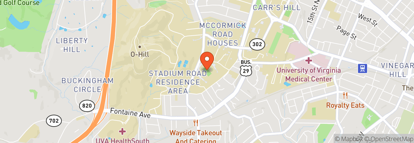 Map of Scott Stadium