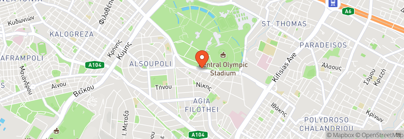 Map of Athens Olympic Stadium