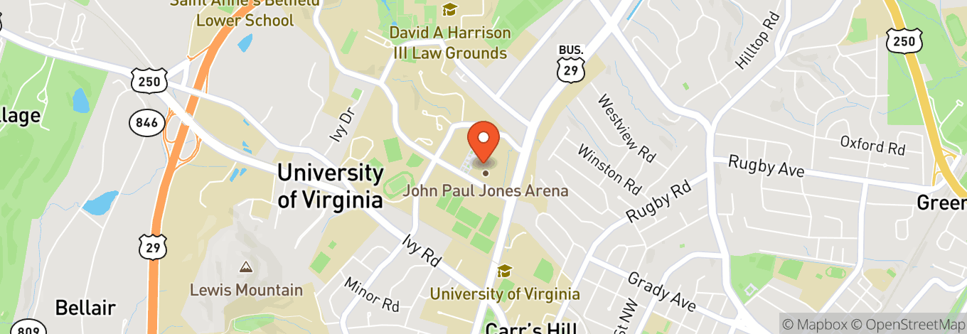 Map of John Paul Jones Arena