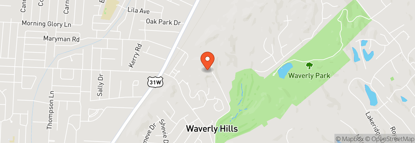 Map of The Waverly Hills Sanatorium