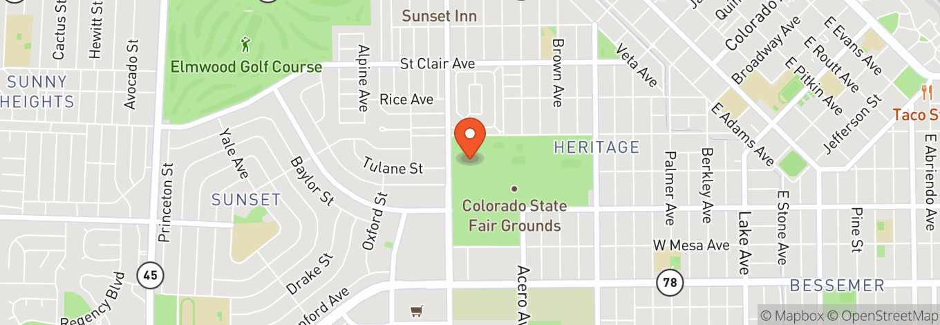 Map of Colorado State Fair - Southwest Motors Events Center