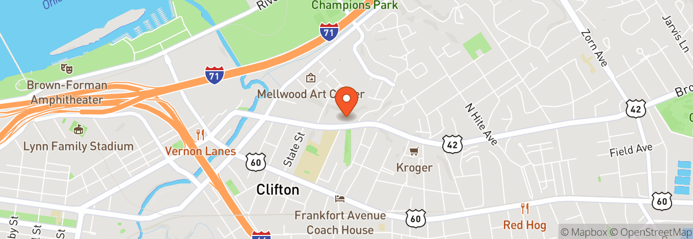 Map of Mellwood Art Center