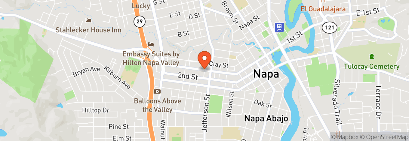 Map of Downtown Napa