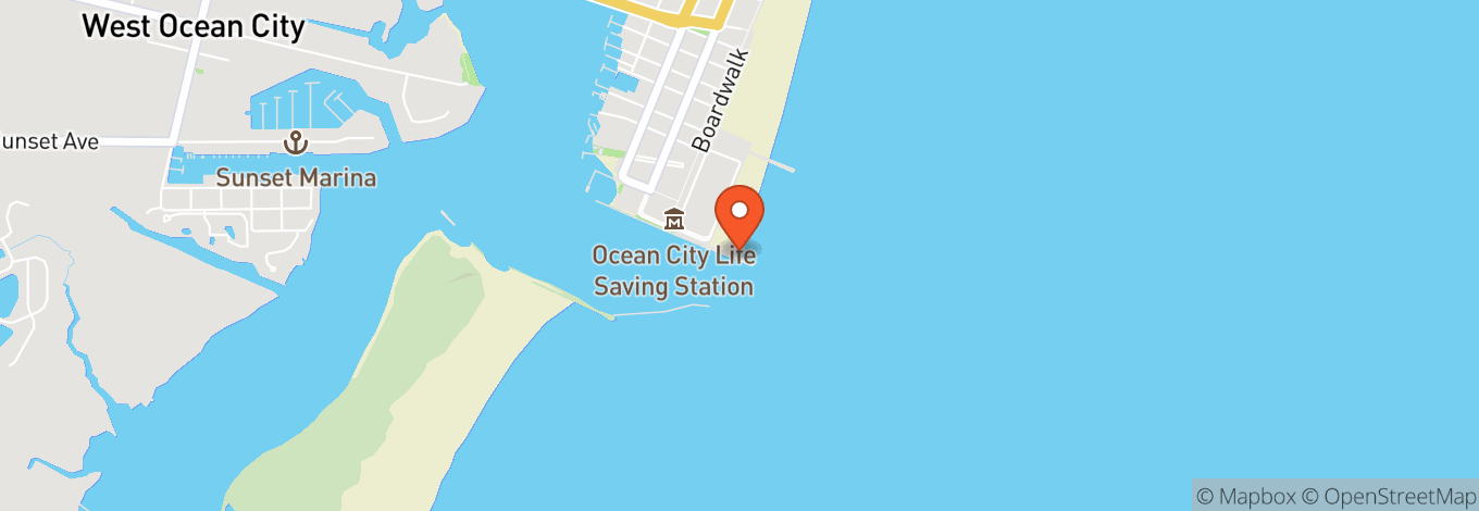 Map of Ocean City Inlet Beach