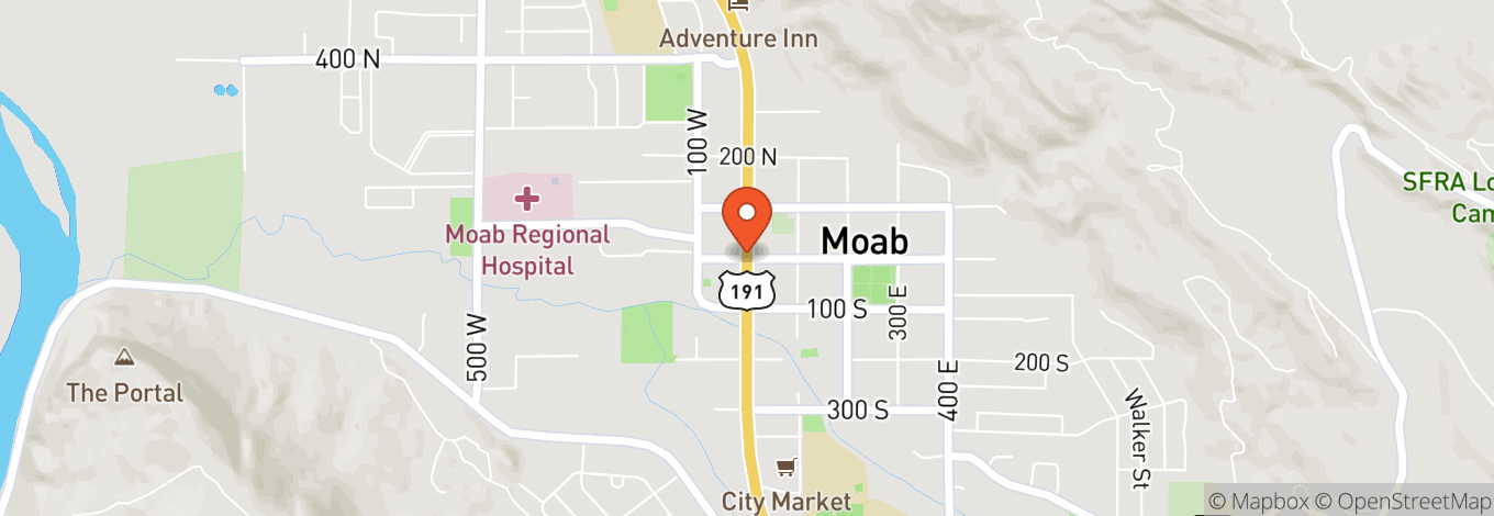 Map of Downtown Moab