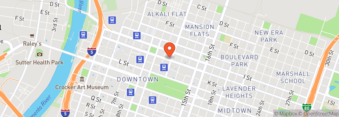 Map of Sacramento Masonic Temple