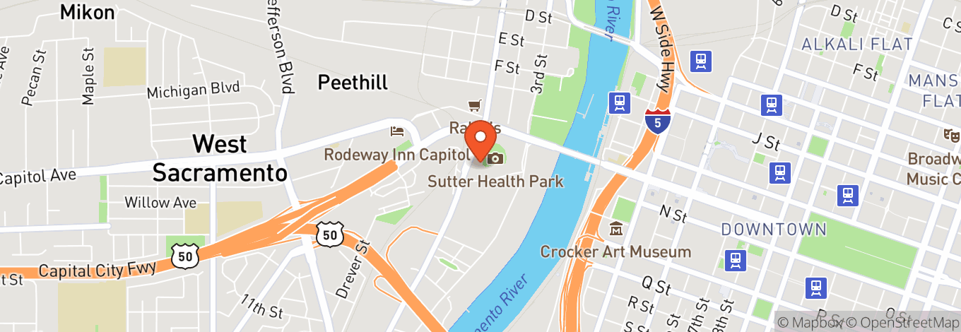 Map of Sutter Health Park