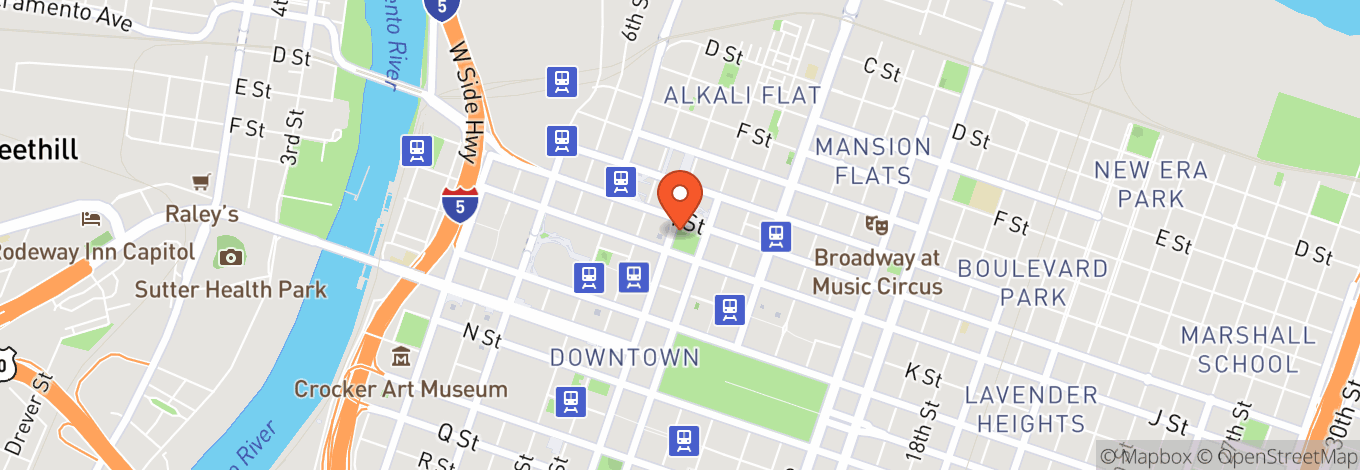 Map of Cesar Chavez Plaza