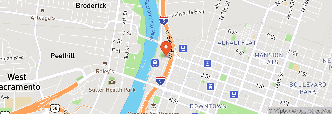 Map of Muscle Men Male Strippers - Sacramento
