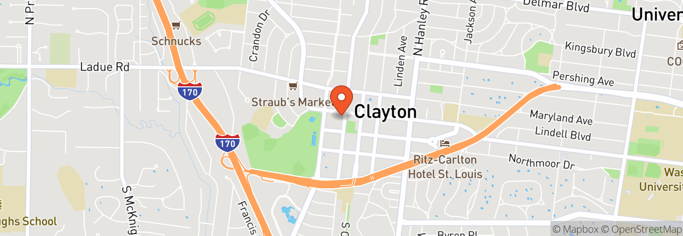 Map of Le Meridien St. Louis Clayton