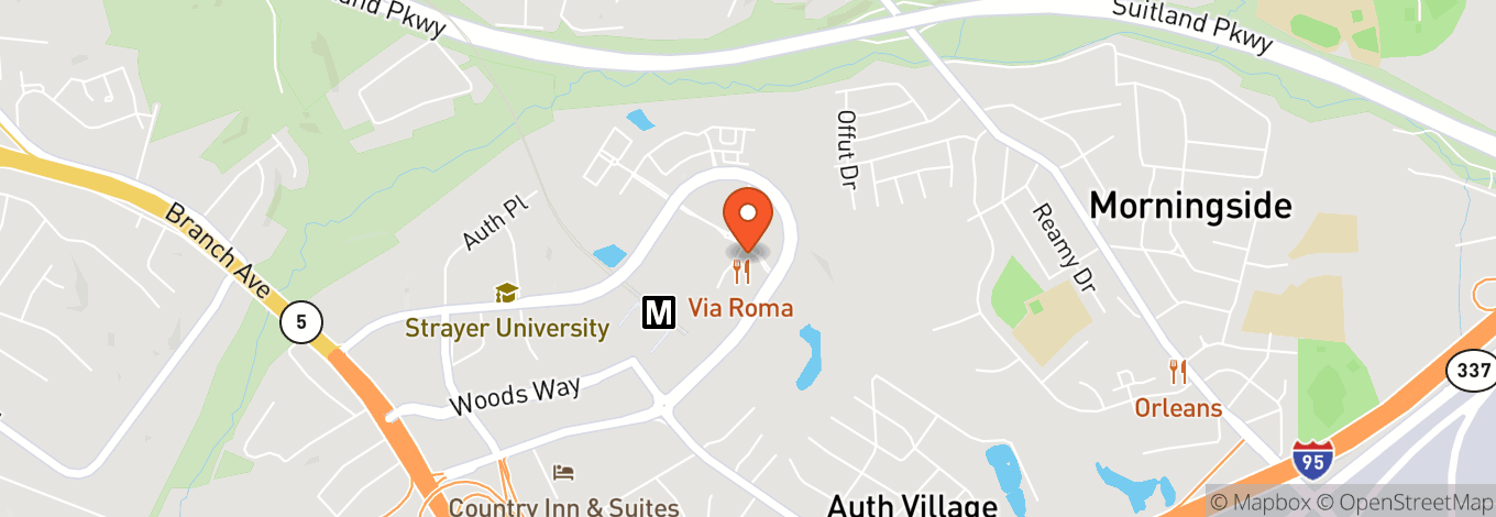 Map of Restaurant Row Apollo
