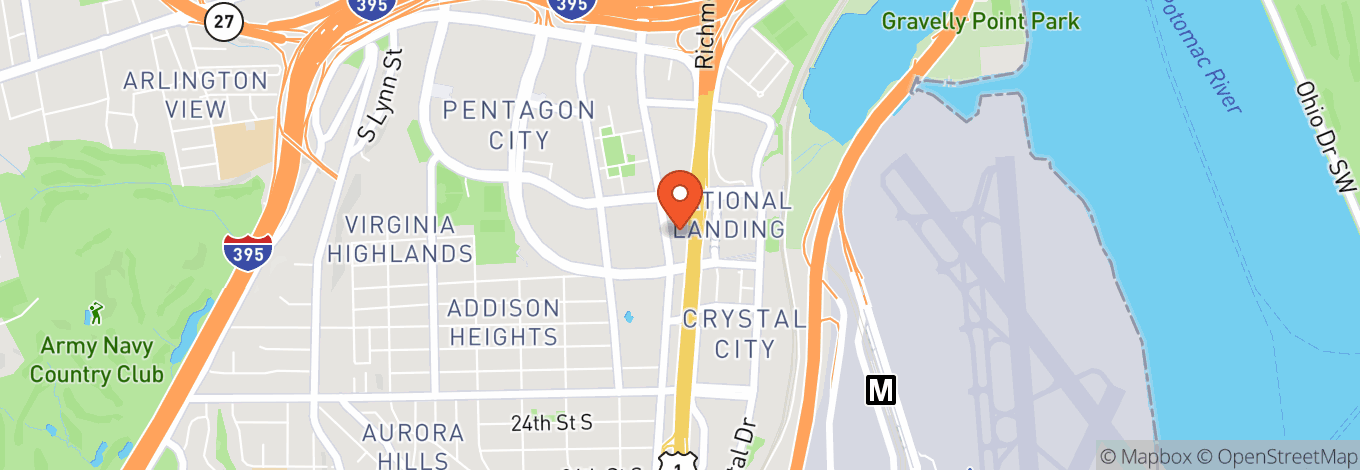 Map of Crystal Gateway Marriott