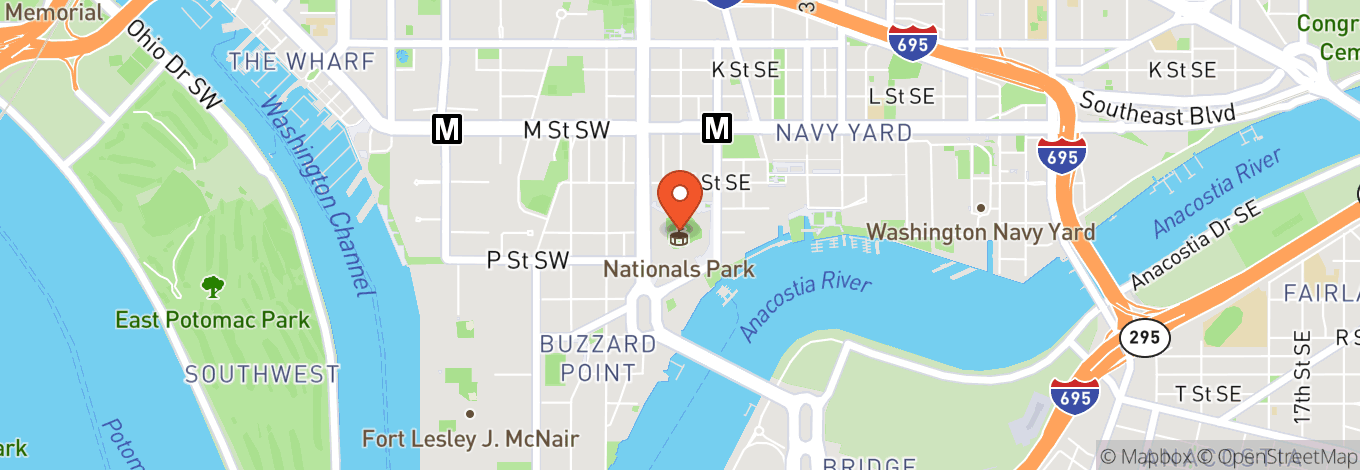 Map of Nationals Park