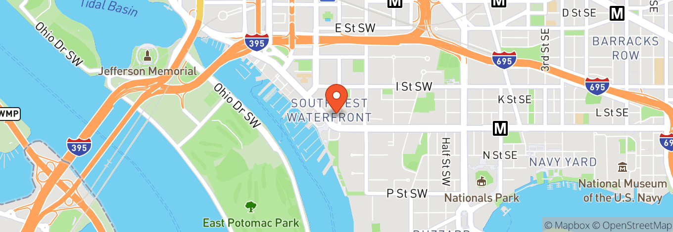 Map of Arena Stage at the Mead Center for American Theater