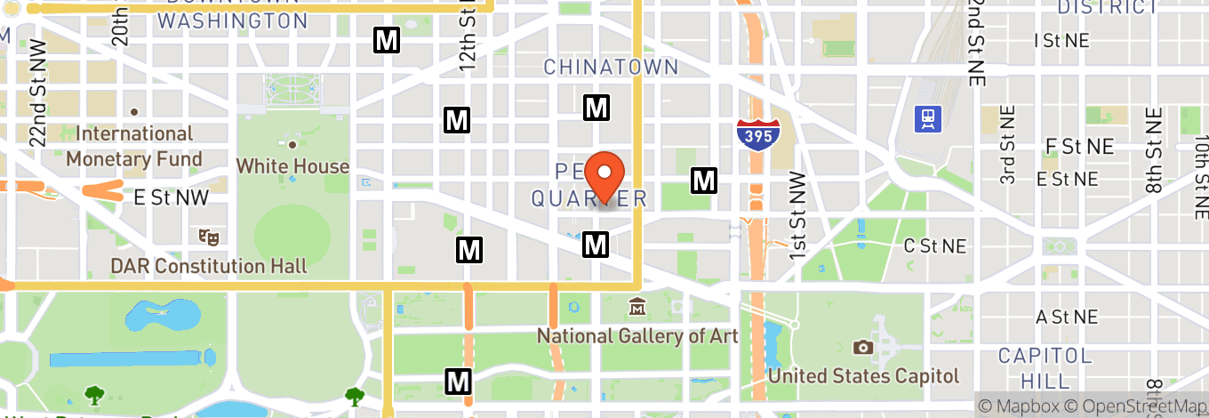 Map of Woolly Mammoth Theatre Company