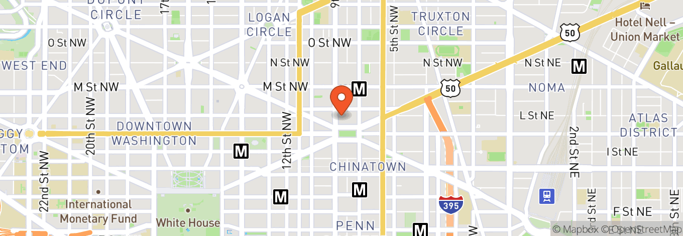 Map of Walter E. Washington Convention Center