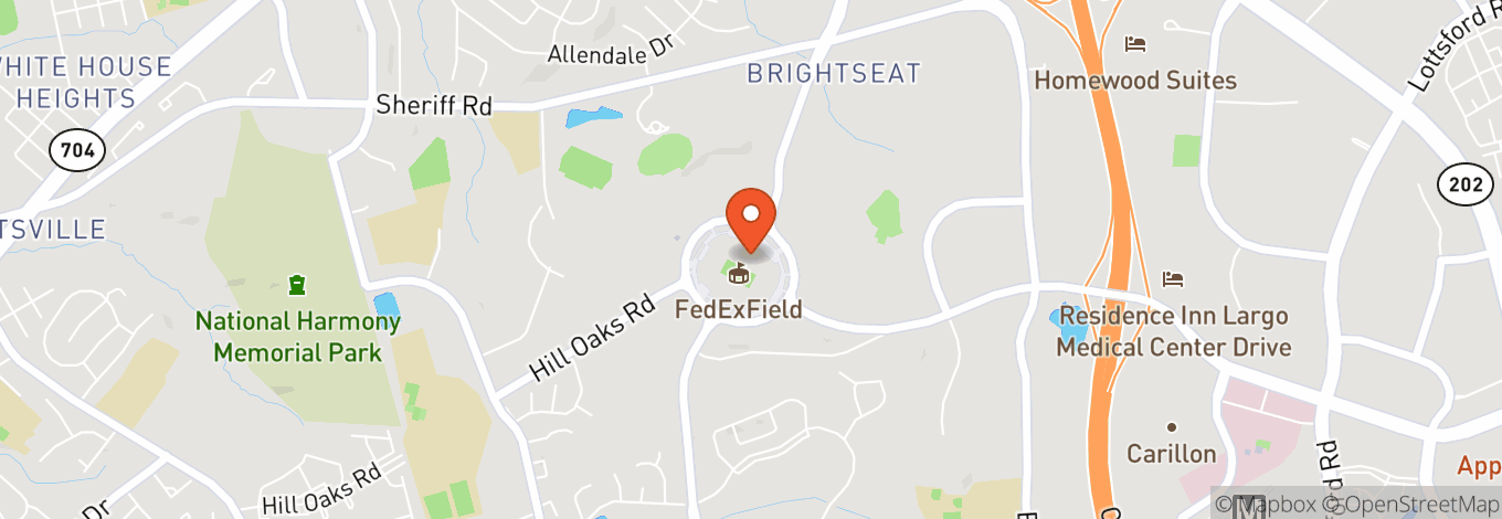Map of Fedex Field