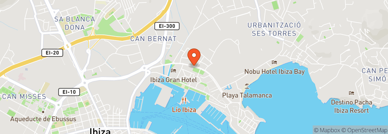 Map of Pacha Ibiza