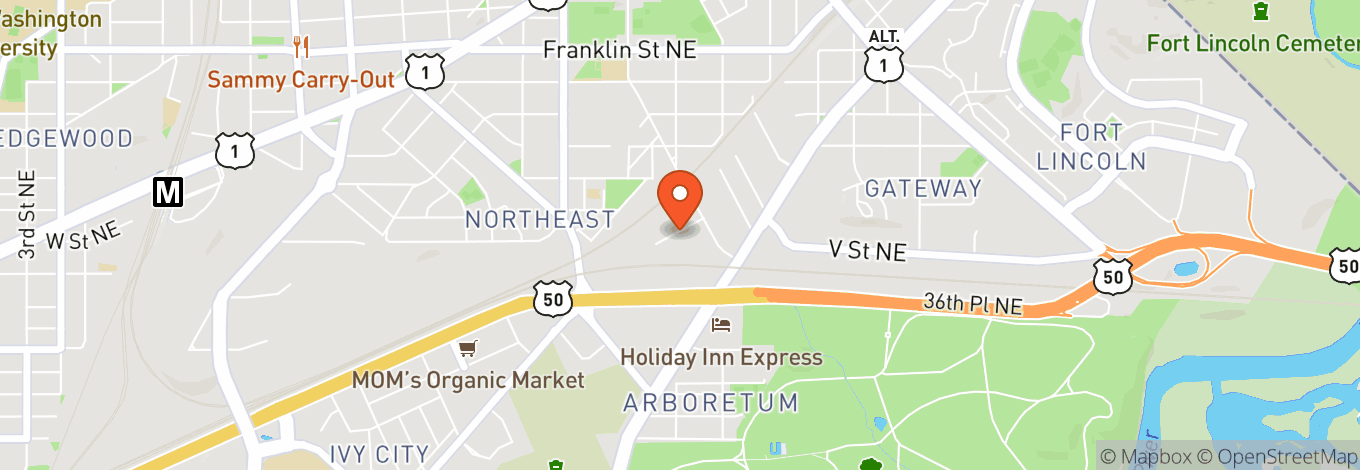 Map of Karma Dc Live Music Venue