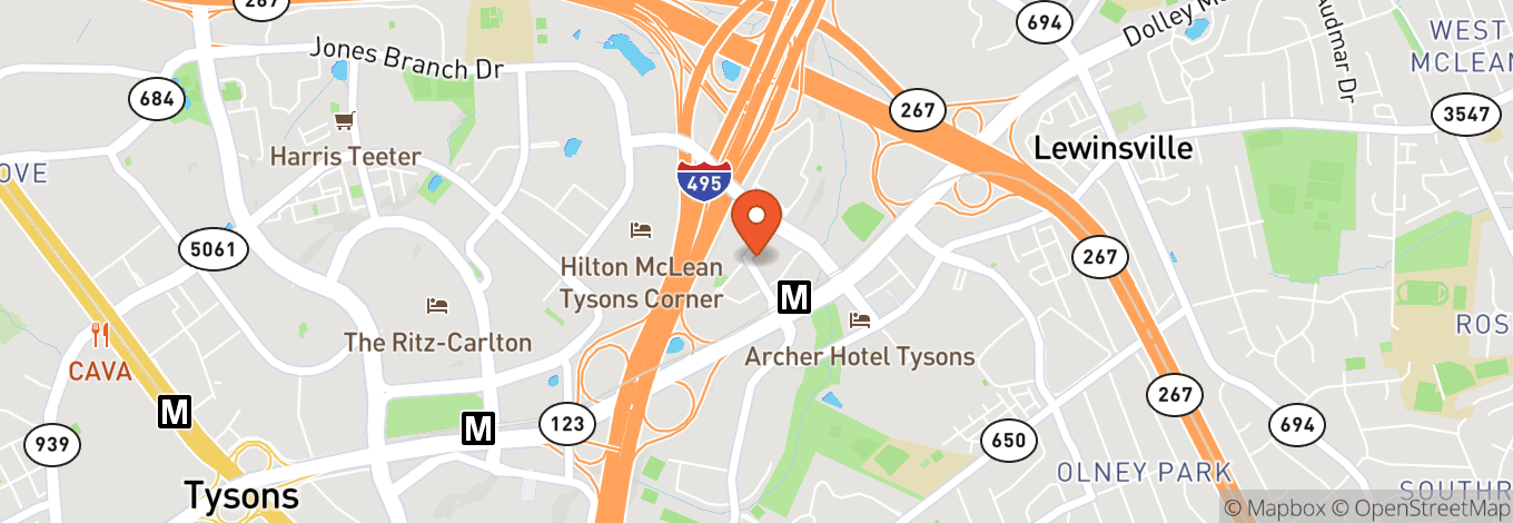 Map of The Vault at Capital One Hall