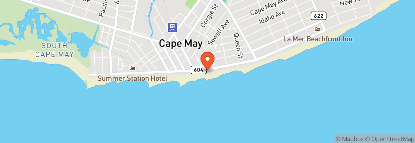 Map of Cape May Convention Hall