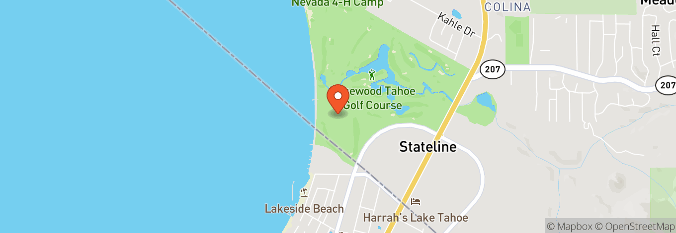 Map of Edgewood Tahoe Golf Course