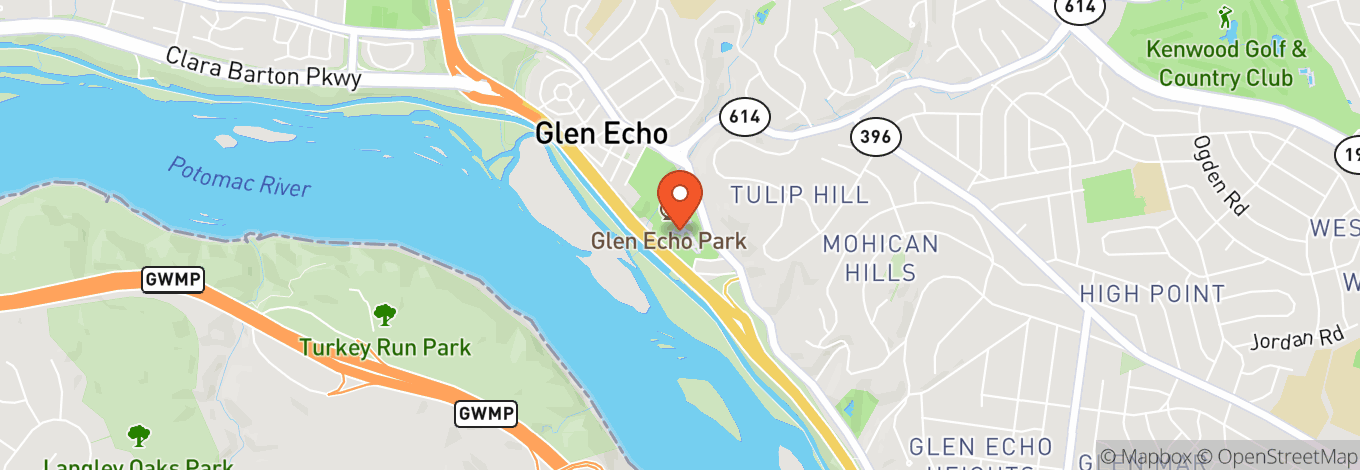 Map of Glen Echo Park