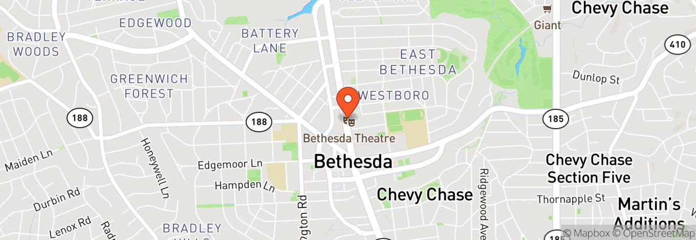 Map of Bethesda Theater