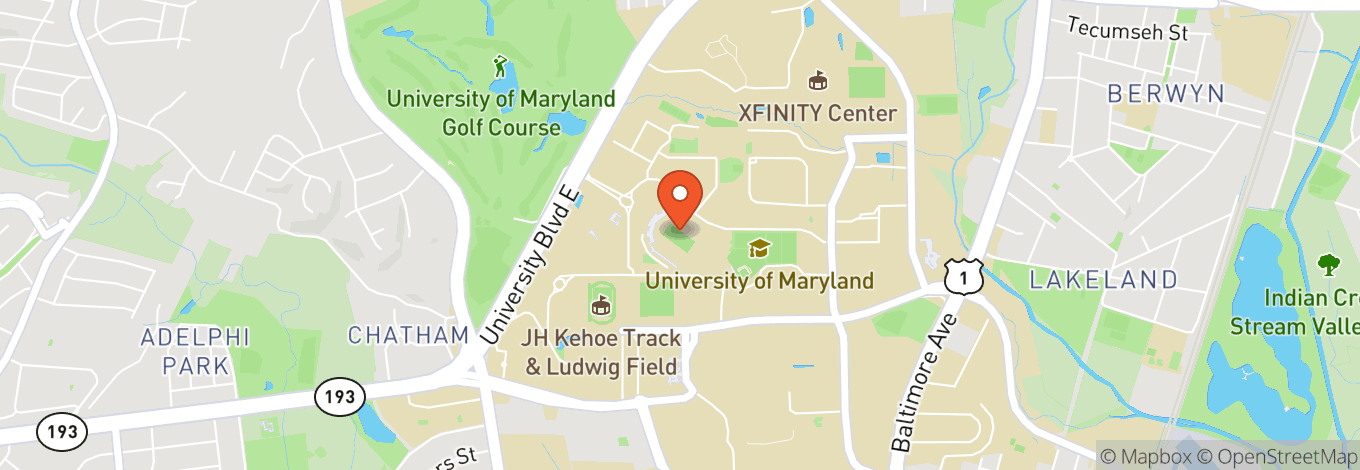 Map of Secu Stadium