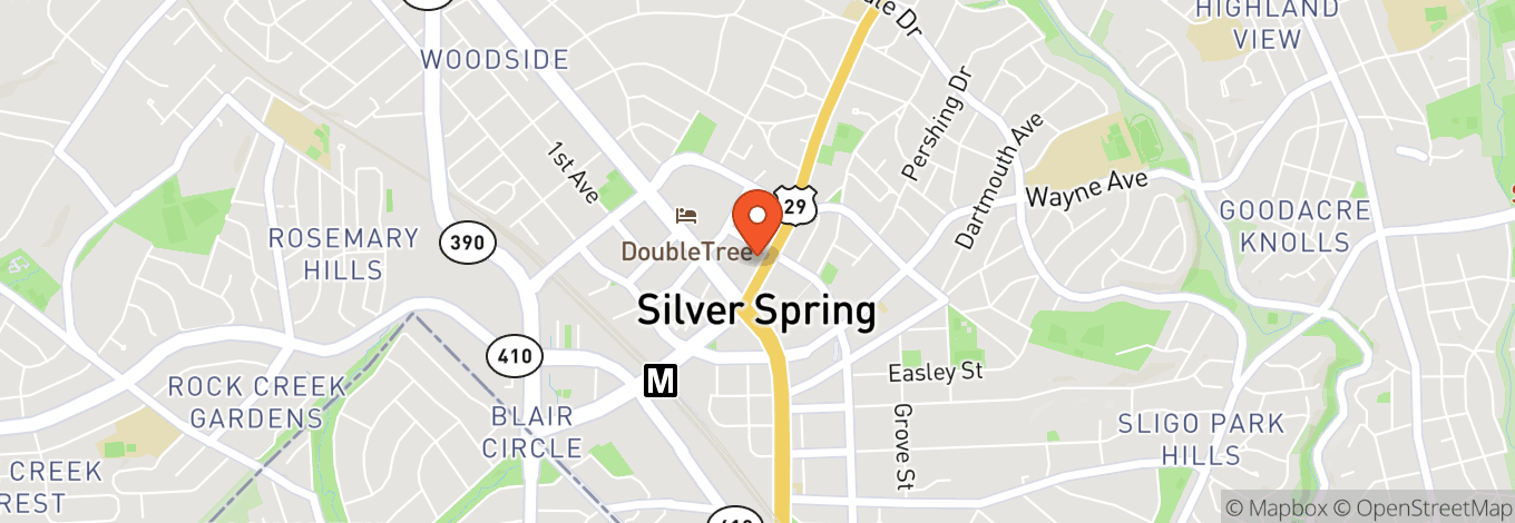Map of The Fillmore Silver Spring