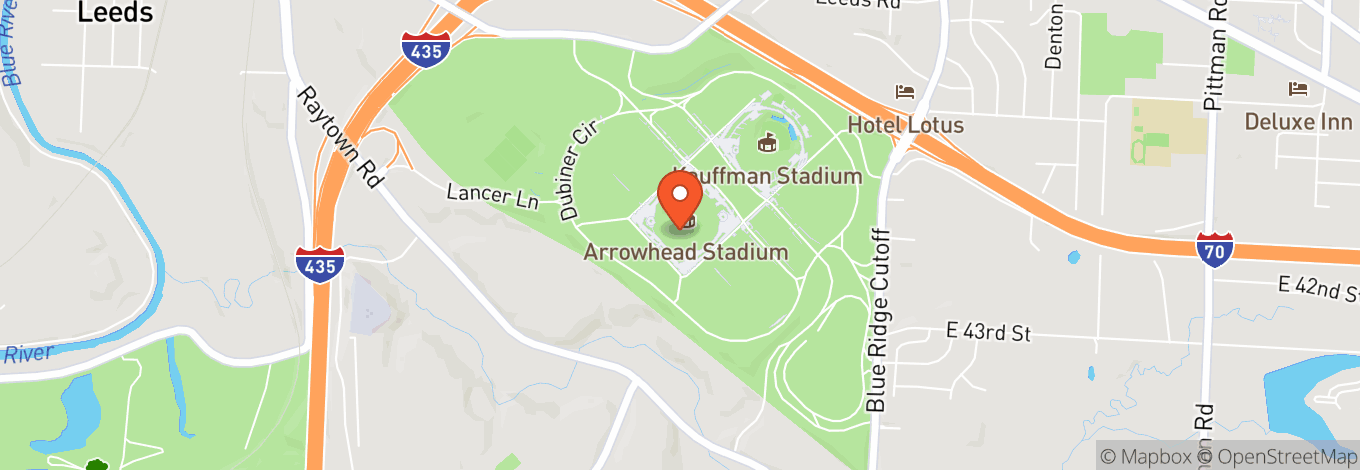 Map of Arrowhead Stadium