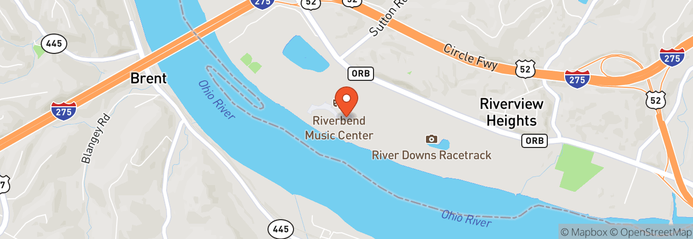 Map of Riverbend Music Center