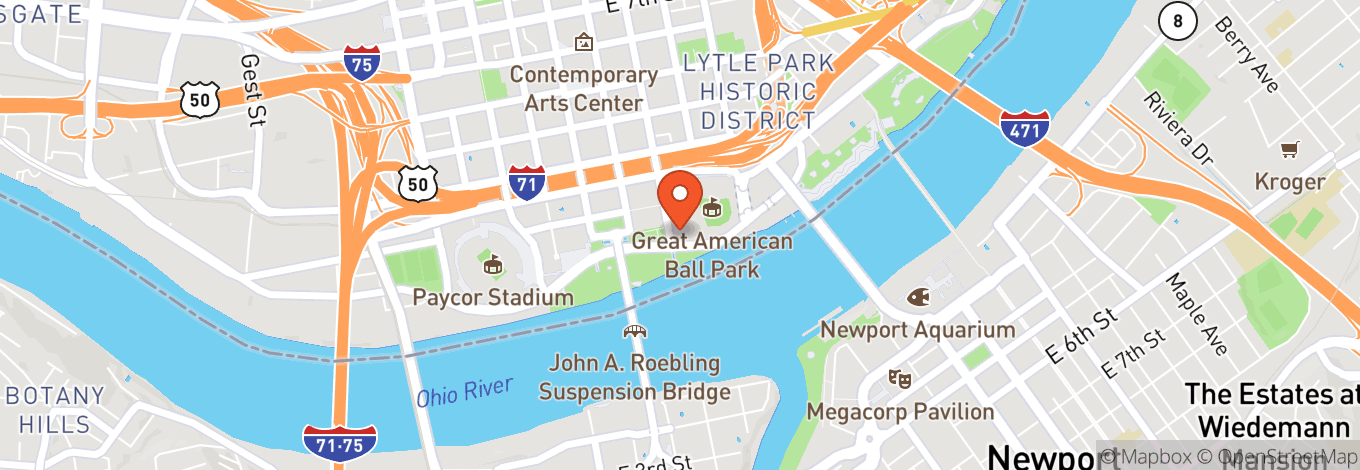 Map of Great American Ball Park